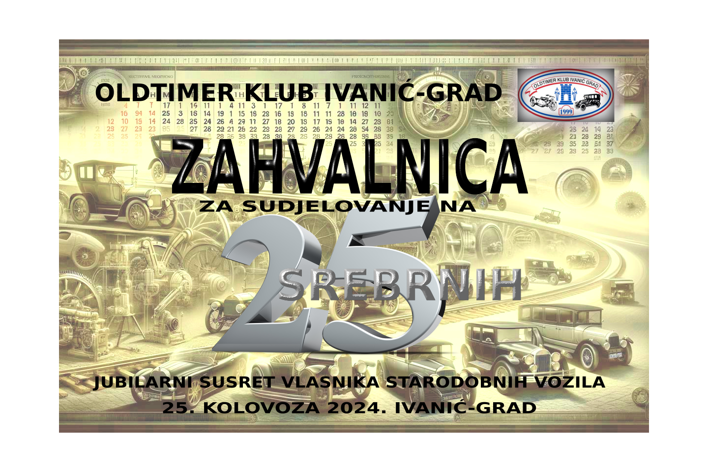 Zahvalnica OTK Ivani 25 srebrnih